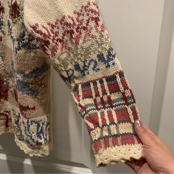 Tiara international chunky knit cottagecore sweater grandmacore 90’s wintercore - Picture 3 of 5